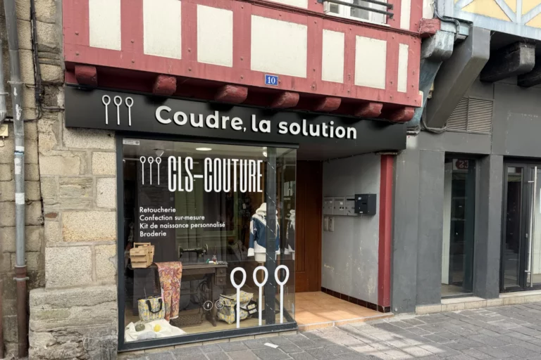Vitrine de l'Atelier CLS-Couture basé à Pontivy.